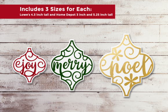Arabesque Tile Christmas Words Trio SVG Review for Embroidery Projects