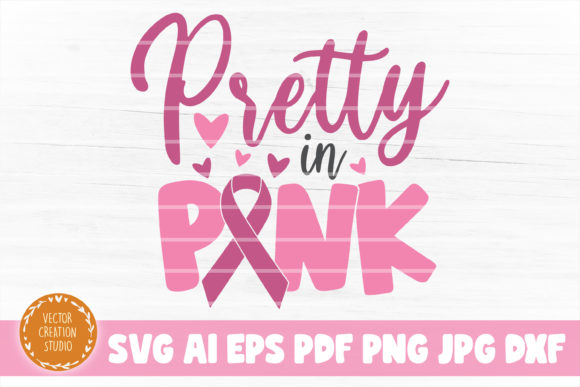 Cancer Pretty in Pink SVG Cut File
