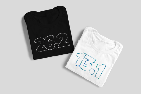 Marathon Numbers Rhinestone SVG Template Review